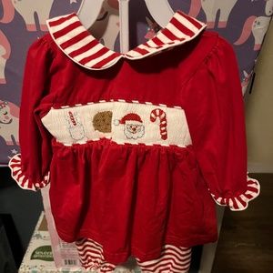 Smocked Christmas outfit